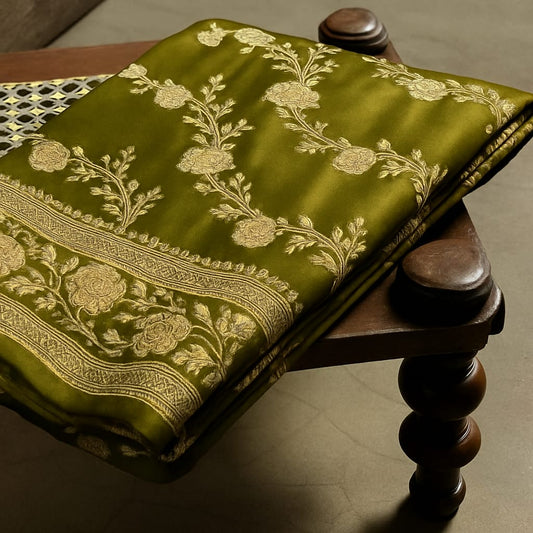 Banarasi soft mashru Silk Saree with traditional  zari work Designer wedding  & festive wear  Saree for Women’s